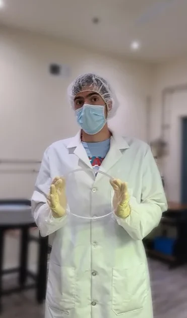 Cleanroom testing of Orion spacecraft windows